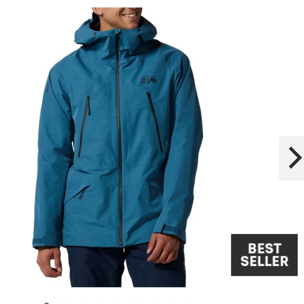 Mountain Hardwear Men’s Sky Ridge Gore-tex recco snow jacket, blue